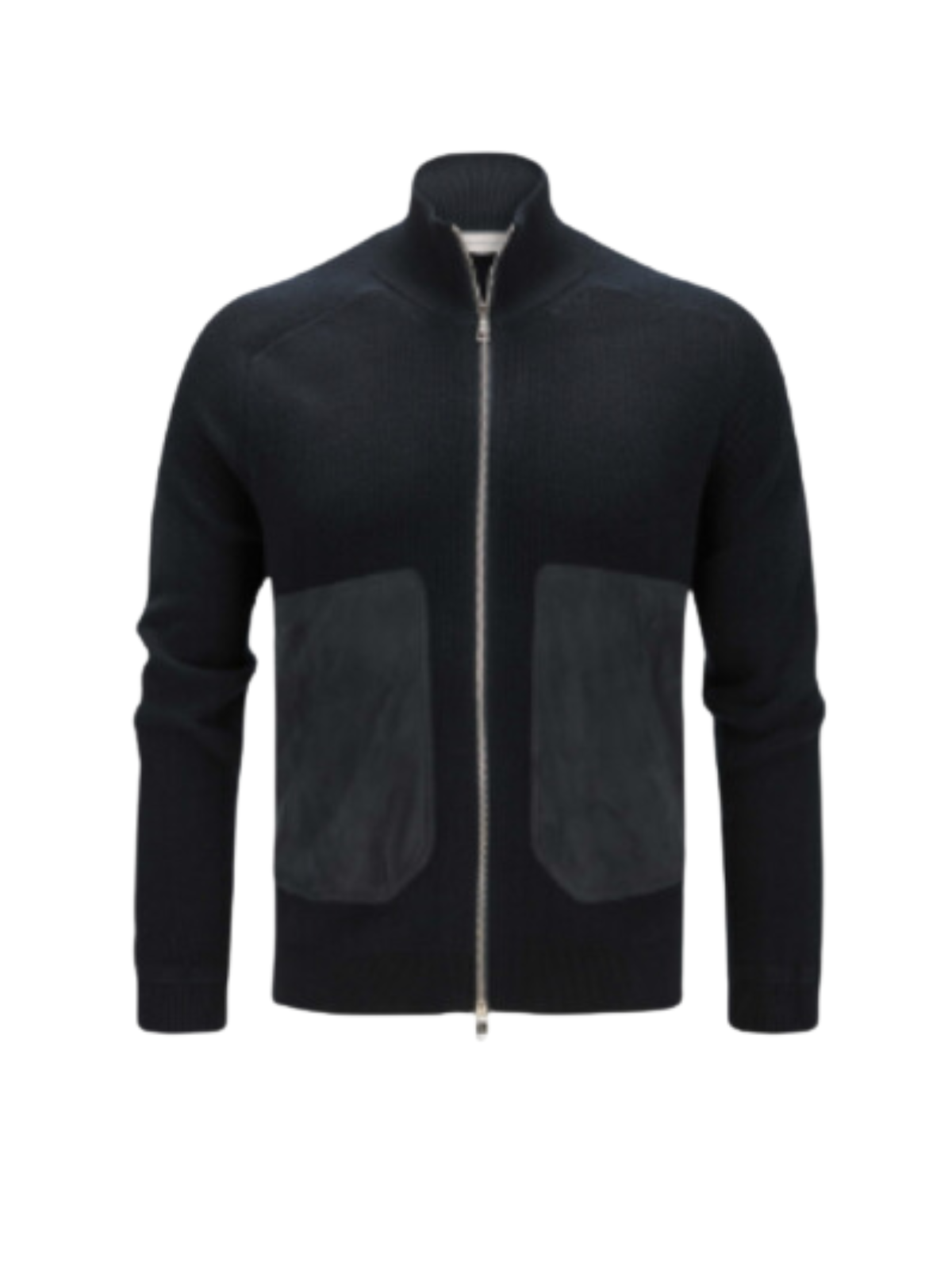 Moncler Cardigan Full Zip Black-Grey - 1