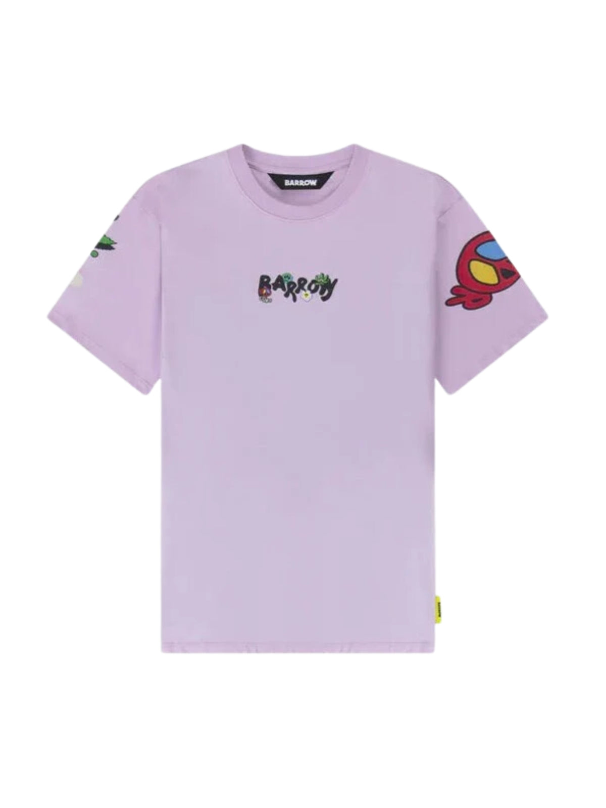 Barrow T-Shirt Leaf On Sleeve Logo Lilac