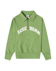 Icecream  Sweater Half Zip Collared Green