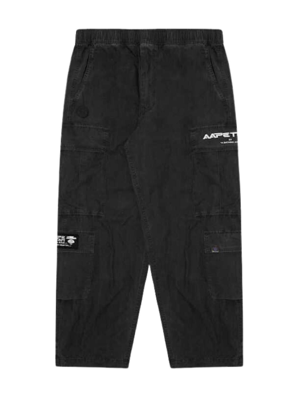 Aape Cargo Pants Logo Black - 1