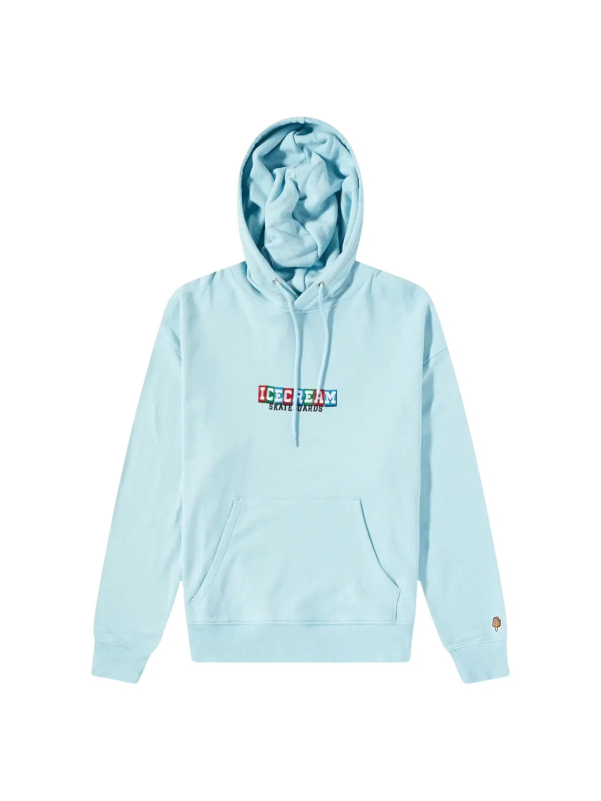 Ice-Cream Hoodie Skateboards Embroided Blue