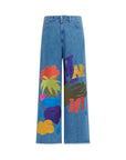 Marni Jeans Jumbled Logo Blue