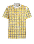 Marni T-Shirt Check Fields Yellow-Beige