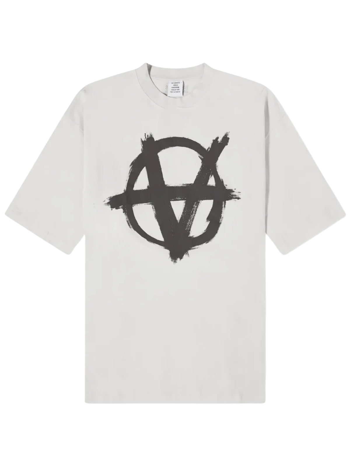 Vetements T-Shirt Logo Anarchy Grey - 1