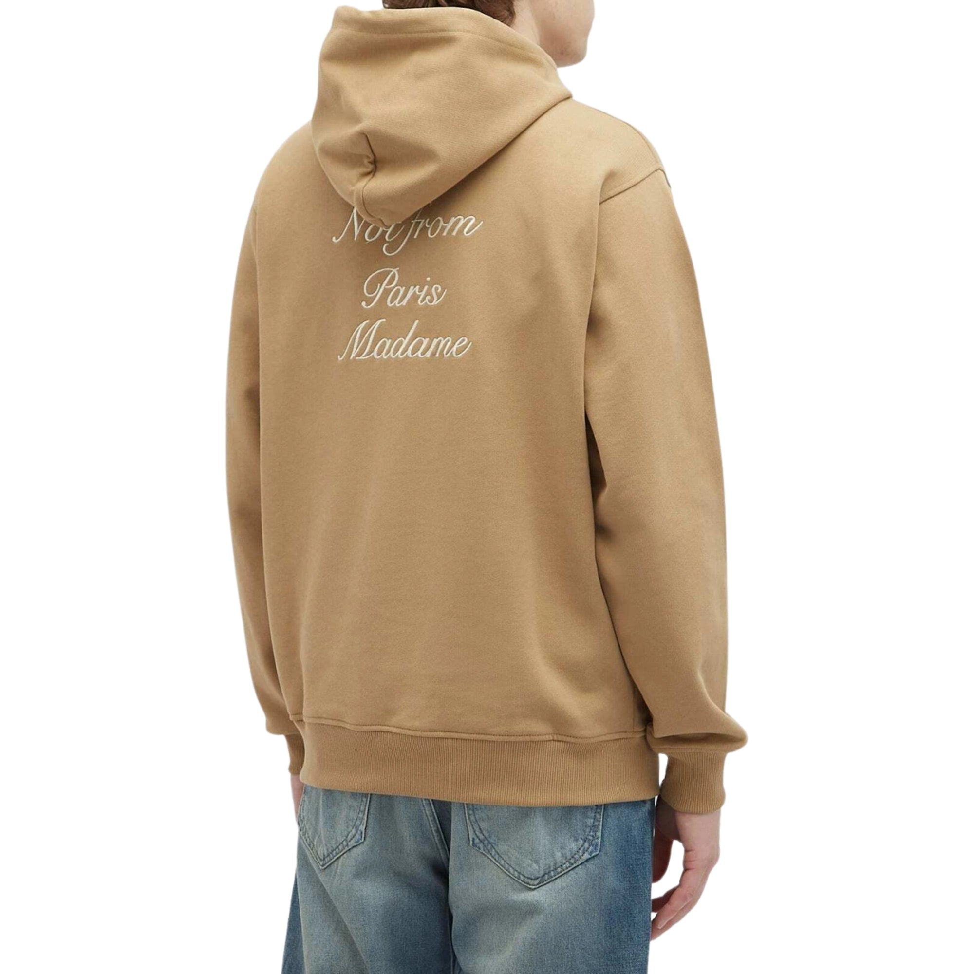 Drole De Monsieur Hoodie Calligraphy Slogan Ice Brown