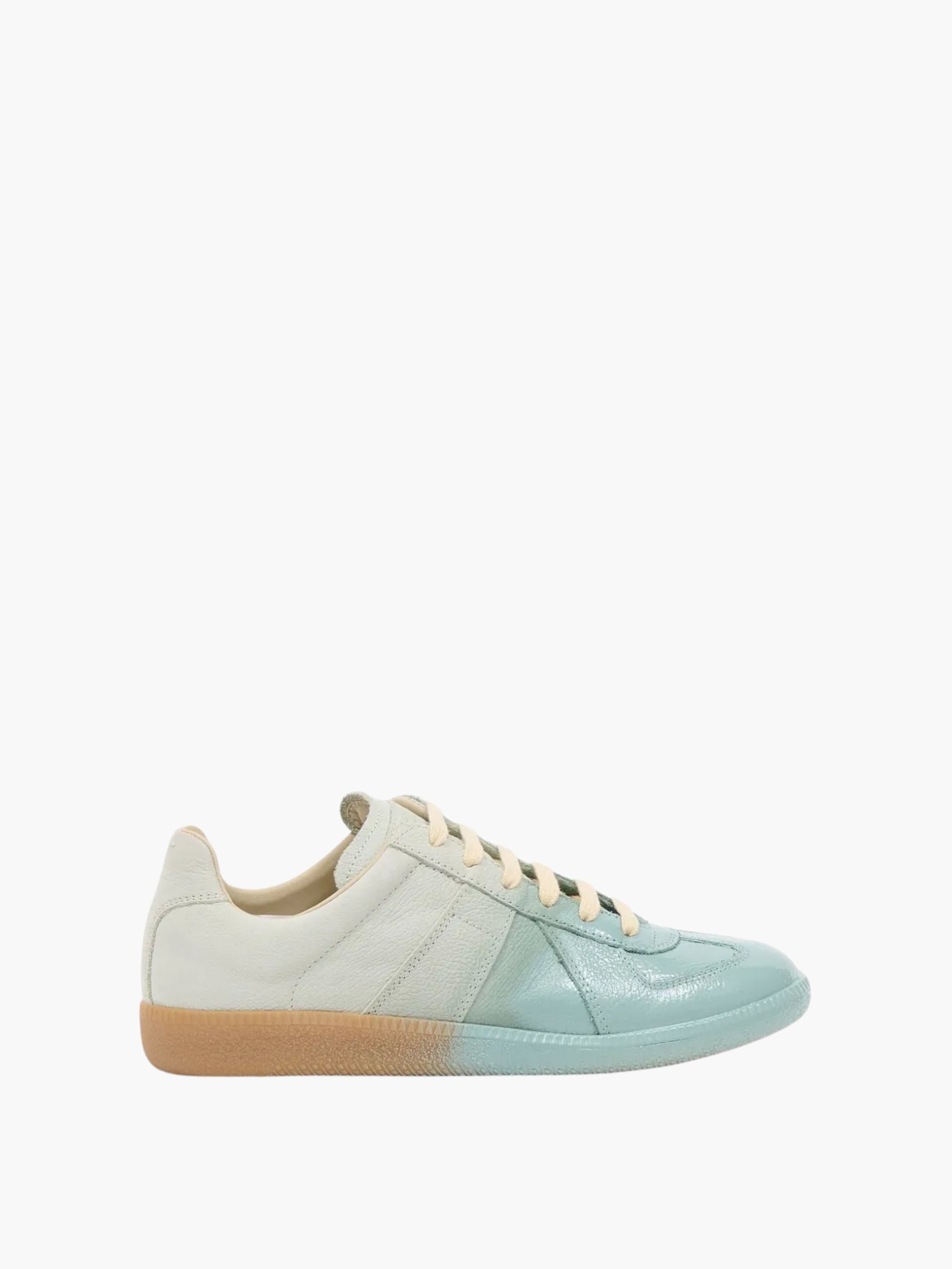 Maison Margiela Sneakers Mm27 Blue Tip Lace Up White