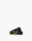 Off-White Belt Gold Buckle Logo Black