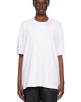 Comme Des Garcons T-Shirt Oversized Splatter Pink-White