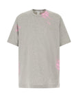 Comme Des Garcons T-Shirt Splatter Pink-Grey