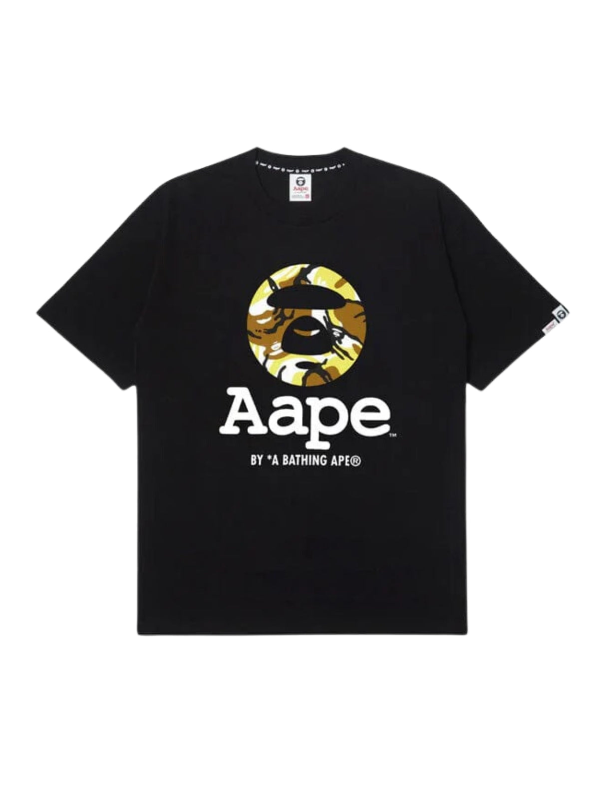 Aape T-Shirt Bold Centre Logo Black - 1