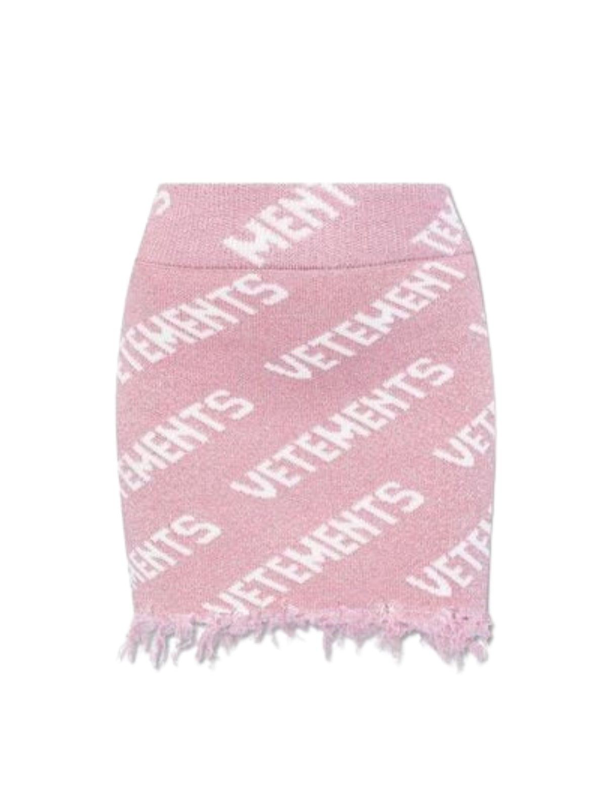 Vetements Skirt Allover Logo Pink - 1