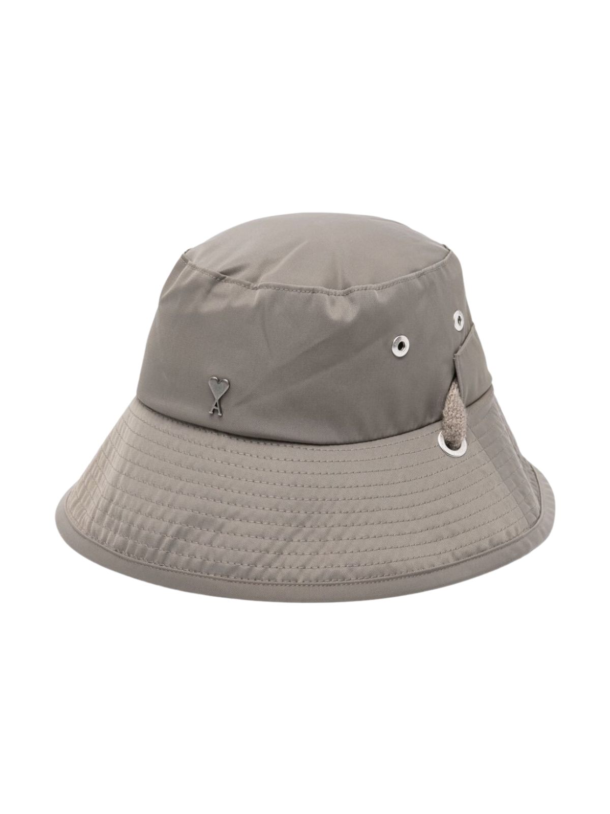 Ami Bucket Hat With String Grey - 1