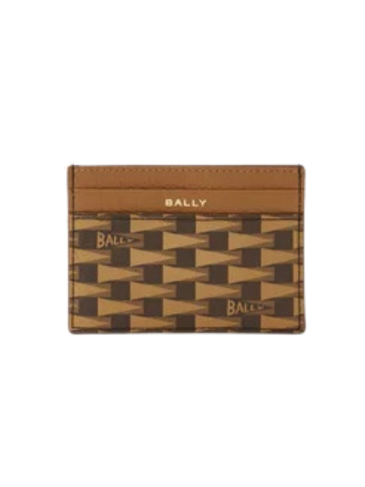 Bally Card-Holder Monogram Logo Brown - 1