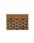 Bally Card-Holder Monogram Logo Brown - 1