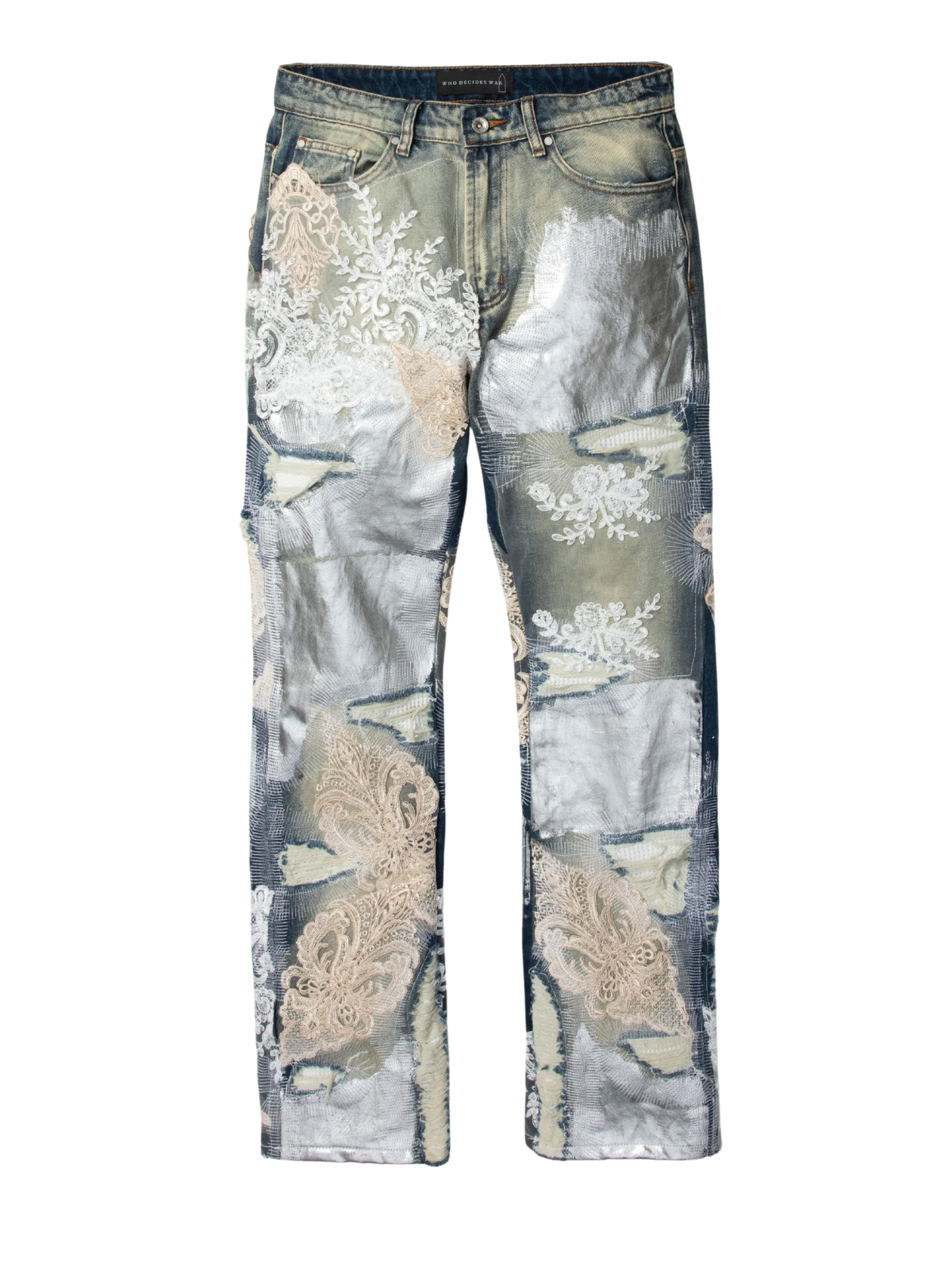 Who Decides War Jeans Metal Lace Denim - 1