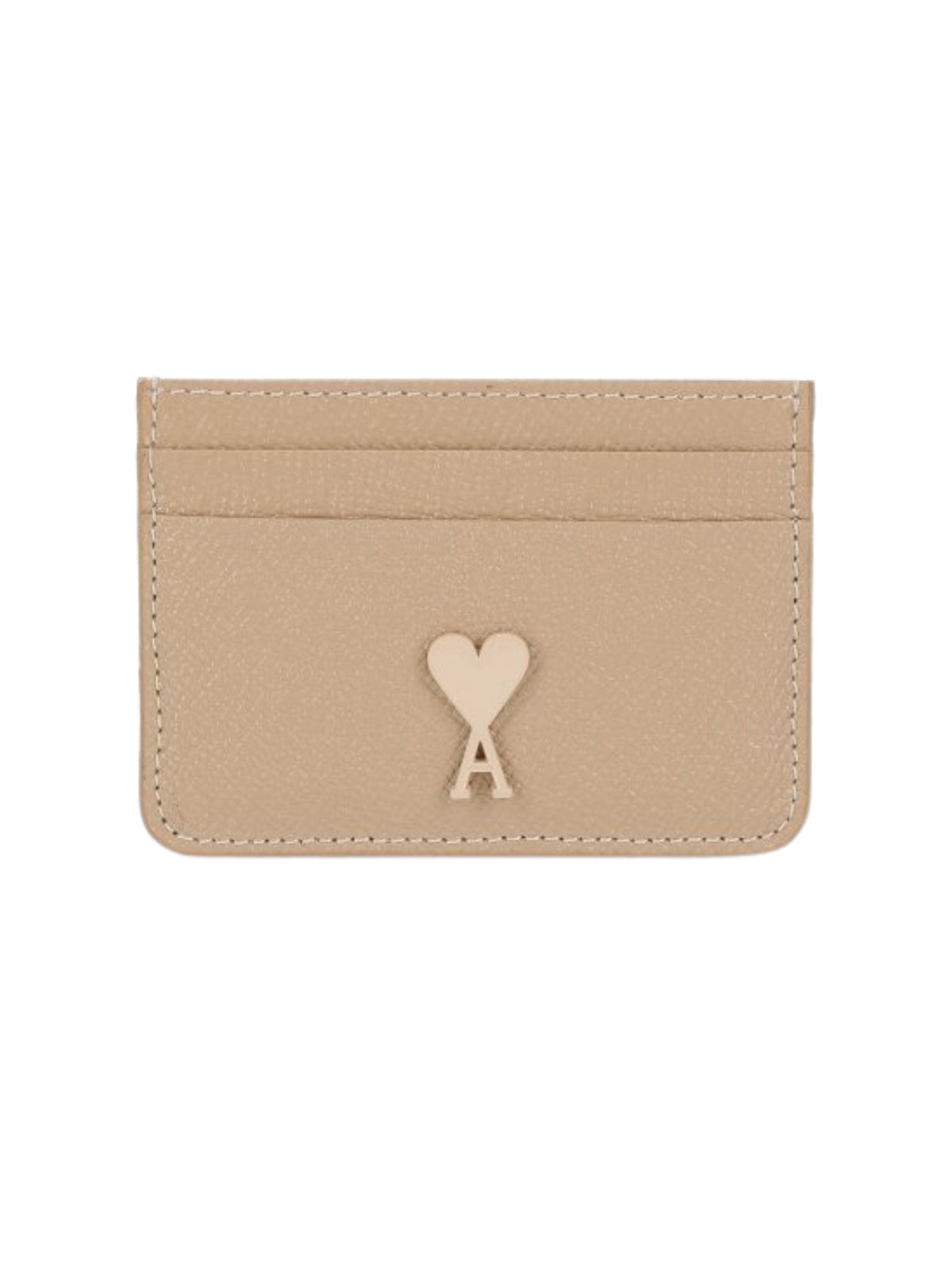 Ami Card-Holder Logo Tan - 1