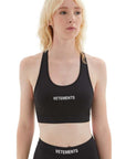 Vetements Ladies Sports Top Logo Black