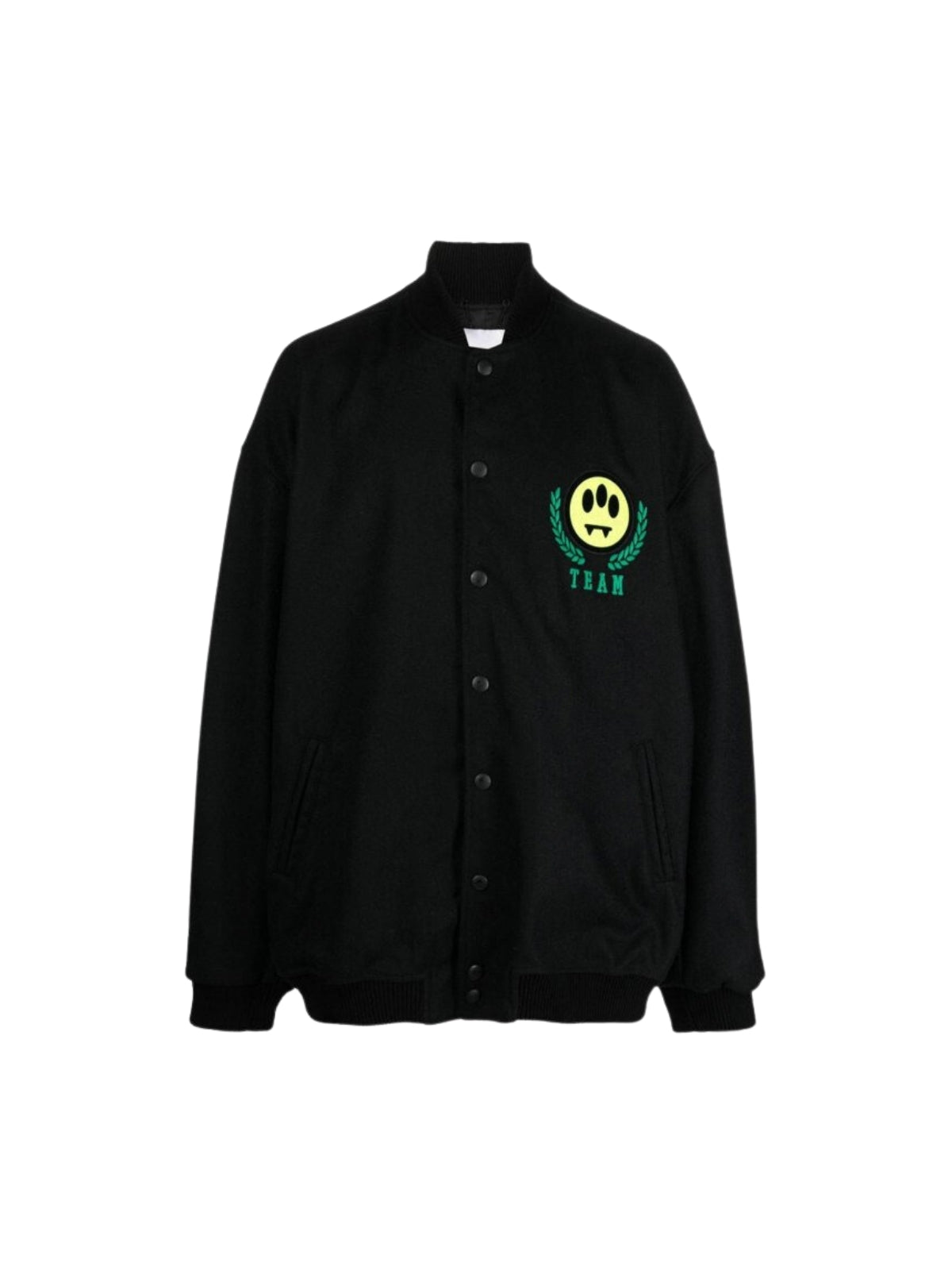 Barrow Jacket Button Down Team Logo Black