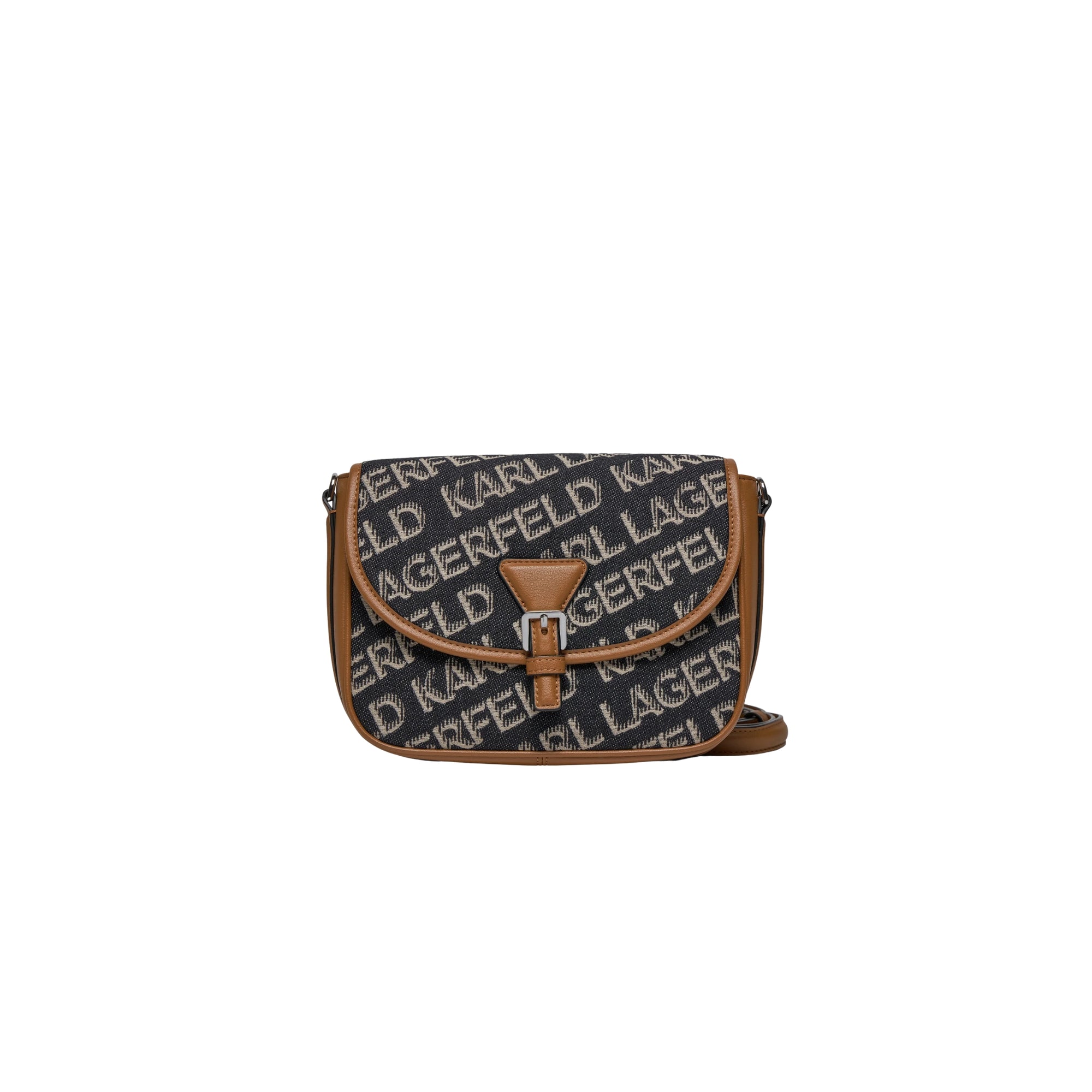 Karl Lagerfeld Bag Flap Essential Logo Black-Camel