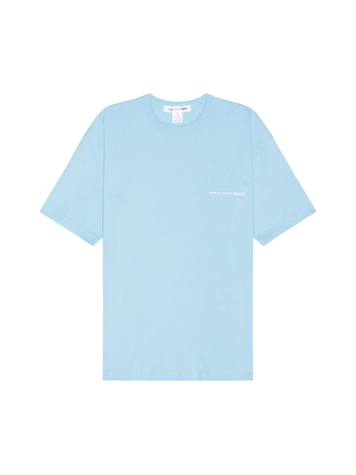 Comme Des Garcons T-Shirt Logo Powder Blue