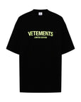 Vetements T-Shirt Logo Black-Yellow