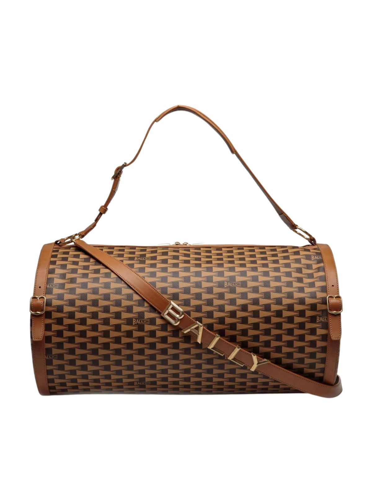 Bally Bag Pennant Monogram Logo Brown - 1