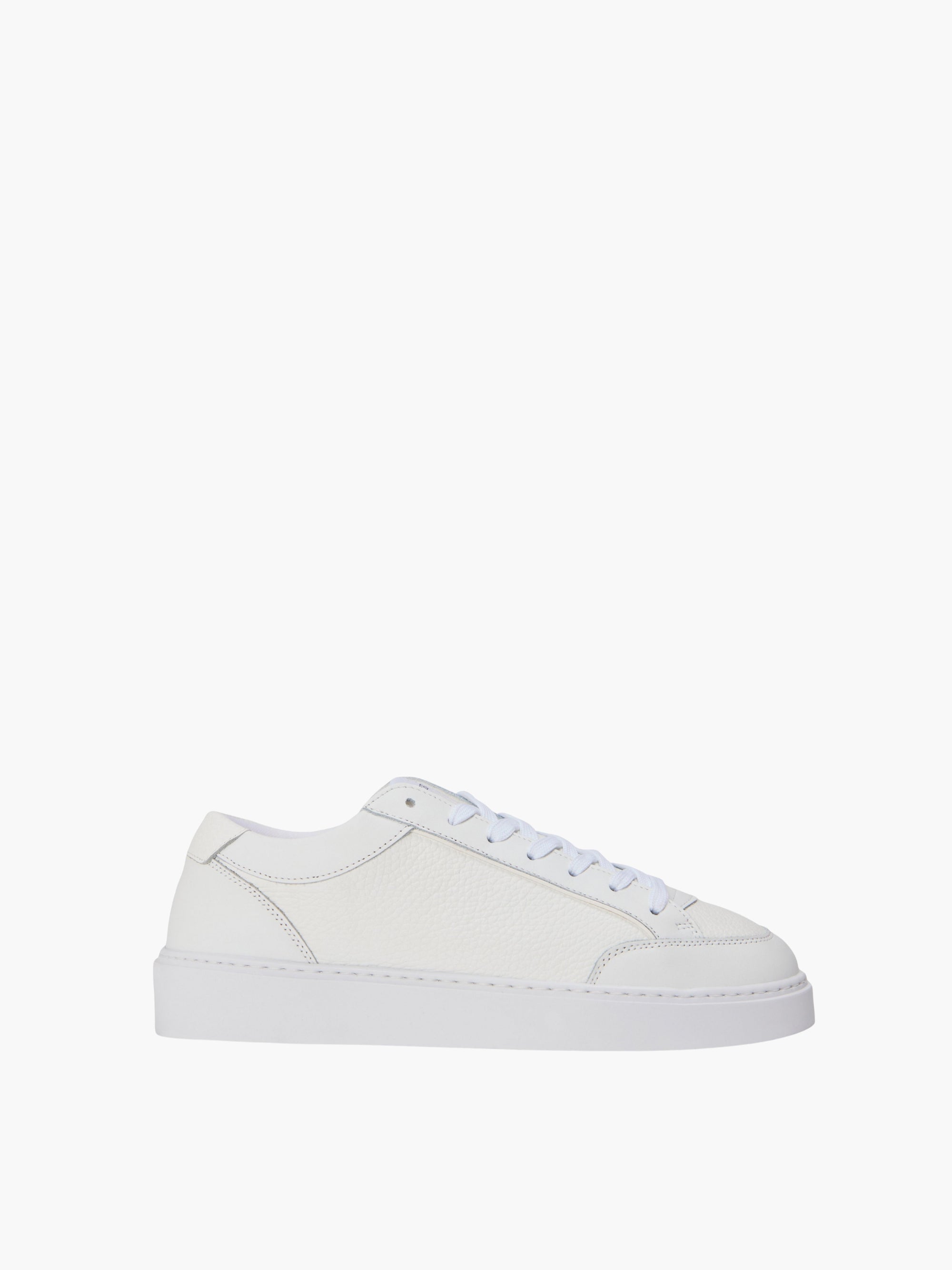 Cleens Sneakers C27 Textured Leather White