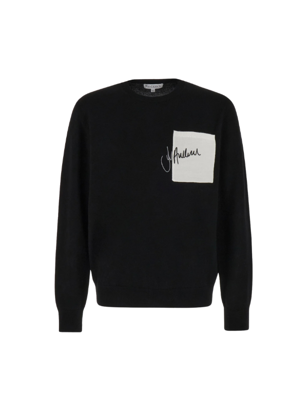 Jw Anderson Sweater Signature Pocket Black