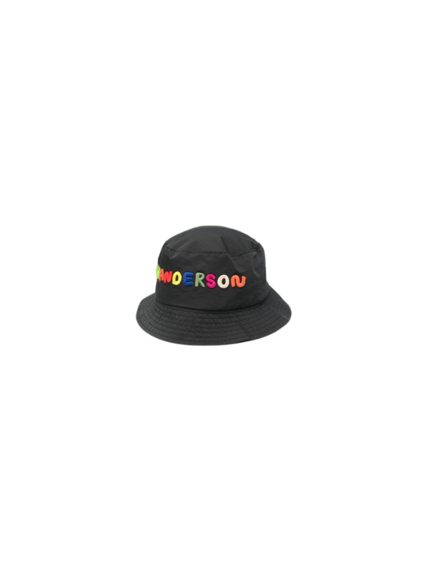 Jw Anderson Bucket Hat Embroidery Logo Black