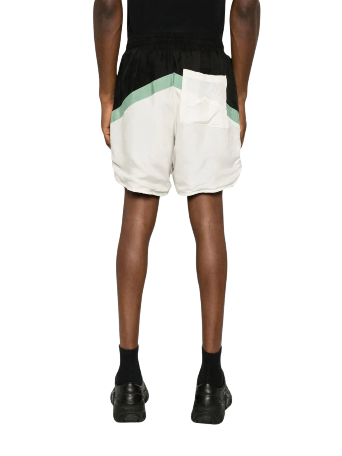 Rhude Shorts Awakeing Logo Black-Green-Cream - 2