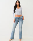 True Religion Crystal Becca Lr Boot Super T Medium Wash
