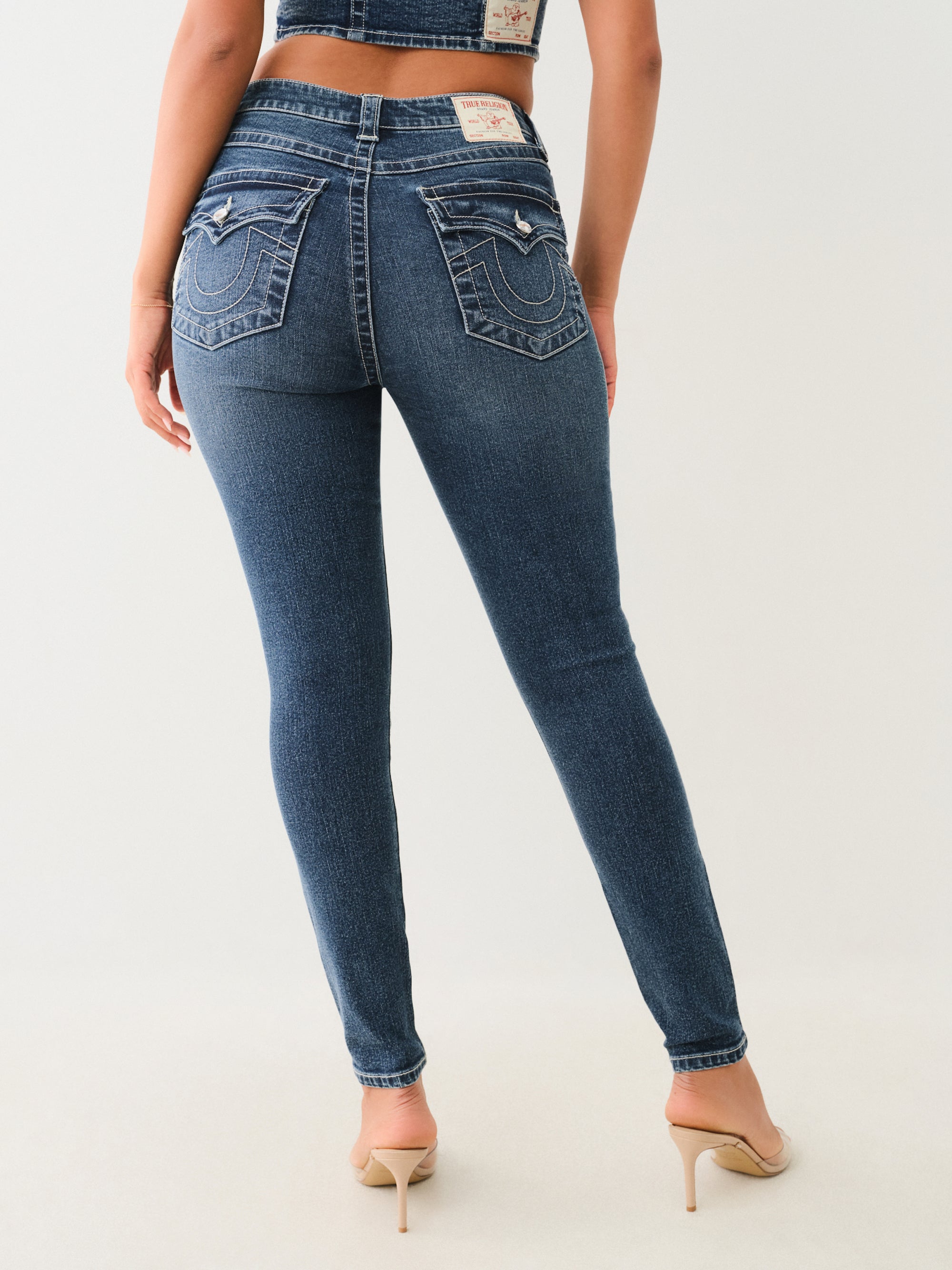 True Religion Crystal Jennie Hr Skinny Flap Contera