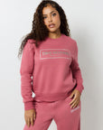 True Religion Crystal Logo Classic Crew Neck Mauvewood
