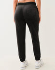 True Religion Lurex Velour Big T Lounge Jgr Jet Black