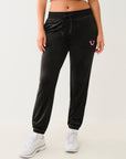 True Religion Lurex Velour Big T Lounge Jgr Jet Black