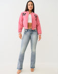 True Religion Becca Mid Rise Boot Cut Sup T Violet