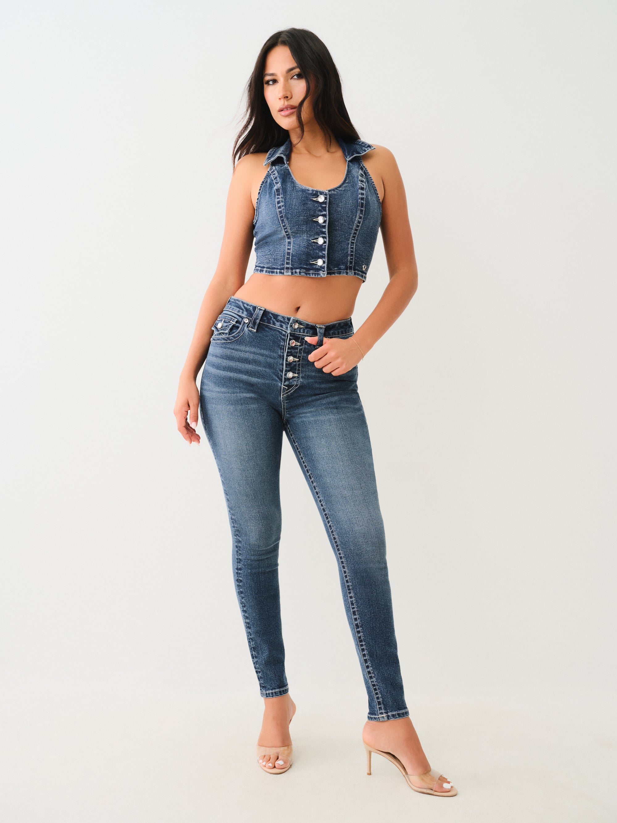 True Religion Crystal Vest Contera