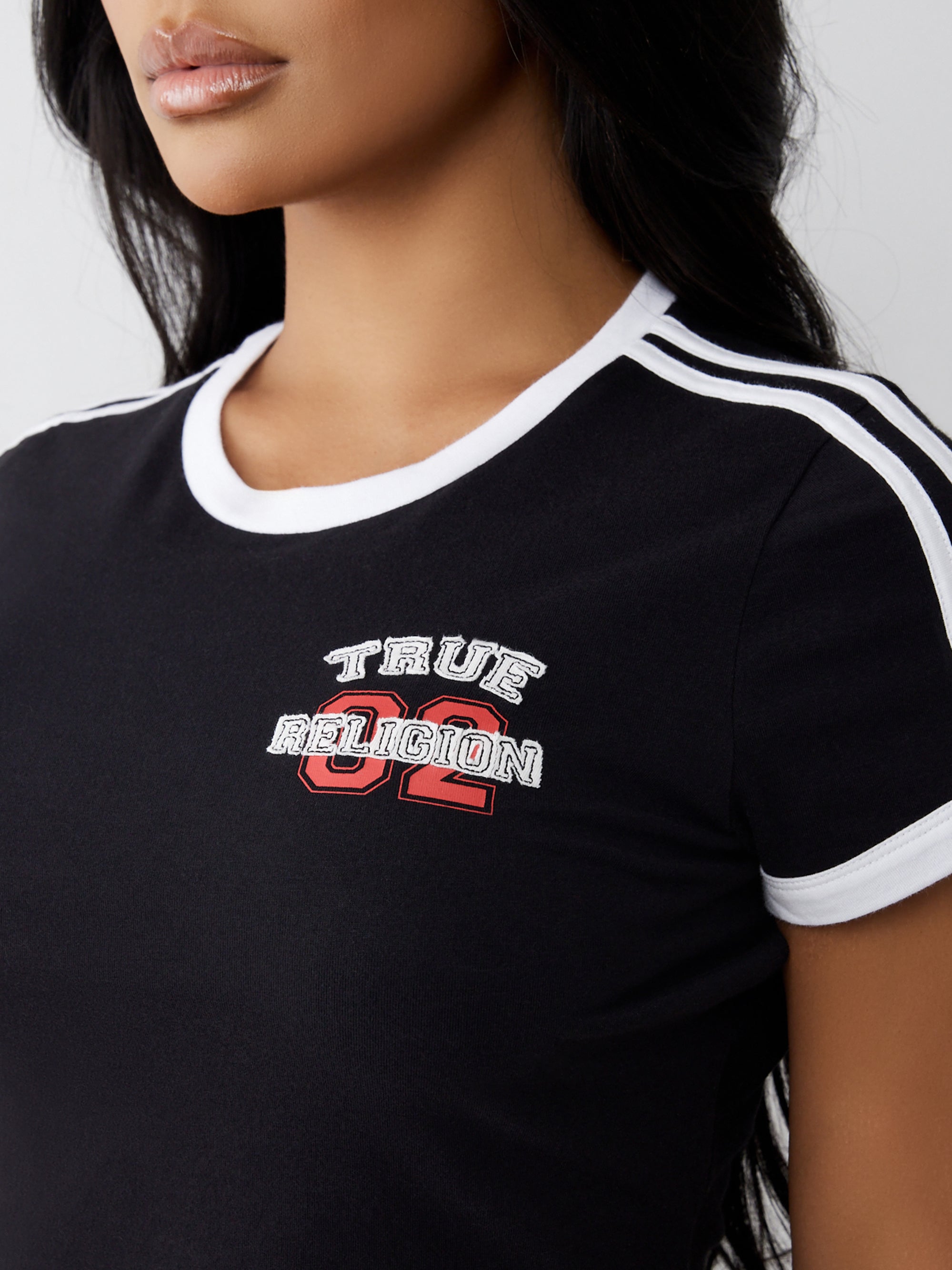 True Religion Sporty Tr Logo Bby Tee Jet Black
