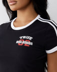 True Religion Sporty Tr Logo Bby Tee Jet Black