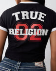 True Religion Sporty Tr Logo Bby Tee Jet Black