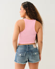 True Religion Buddha Goddess Tank Prism Pink