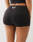 True Religion Arch Logo Truly Snatched Short Jet Black
