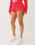 True Religion Arch Logo Truly Snatched Short Flame Scarlet