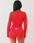 True Religion Og Srs Tight Zip Through Flame Scarlet