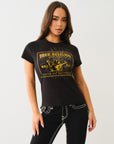 True Religion Crystal Srs Crew Neck Tee Jet Black