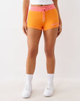 True Religion French Terry Hot Shorts Orange/Pink