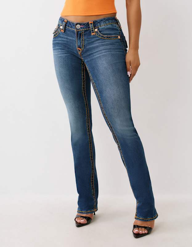 True Religion Low Rise Billie St Flap Sup T Twilight Teal