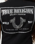 True Religion Crystal Hs Srs Ss Bby Tee Jet Black