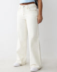True Religion Bobbi Baggy Jean Winter White