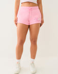 True Religion Crystal Wing Lounge Short Prism Pink